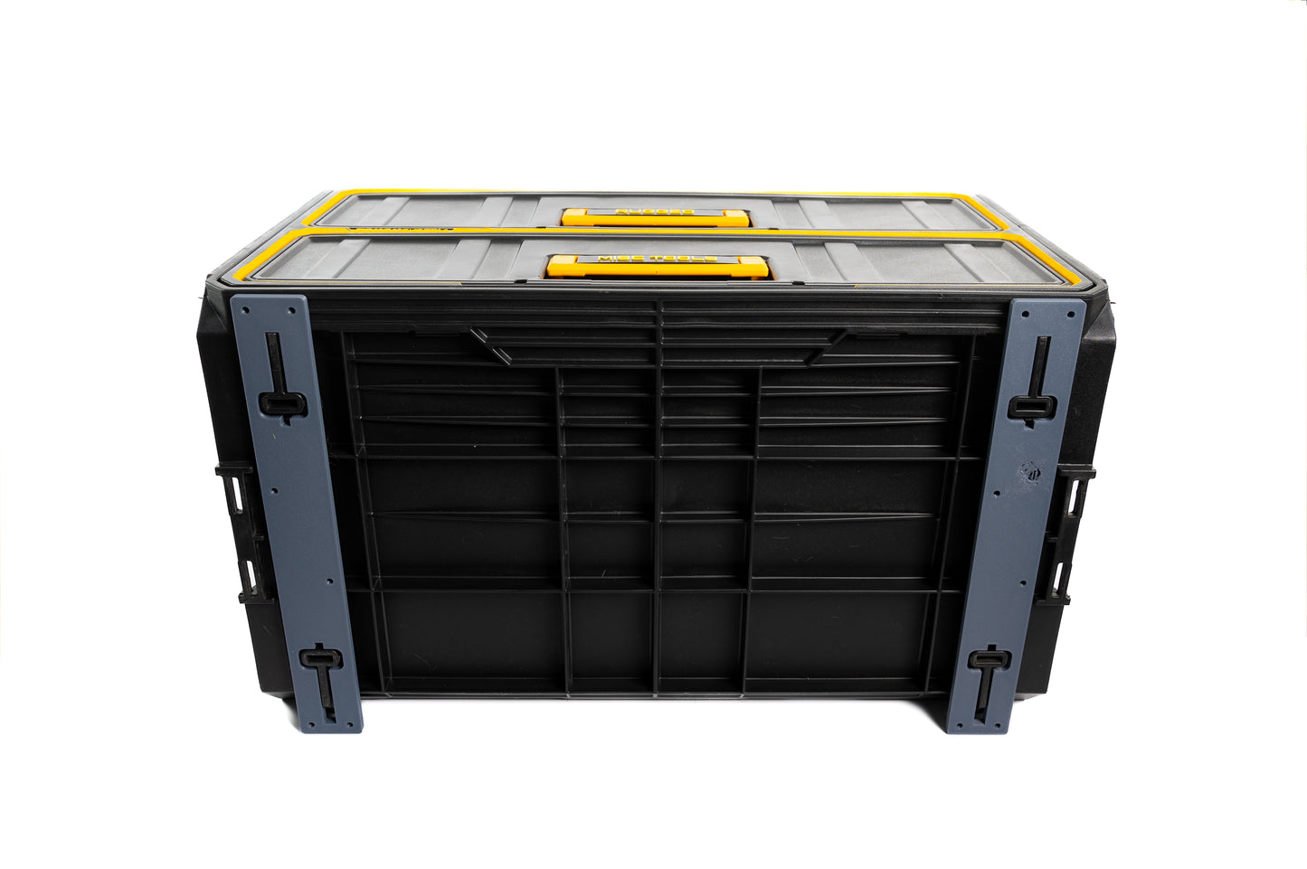 Anti-skid base plates designed to locate the feet of Dewalt's ToughSystem toolboxes line up