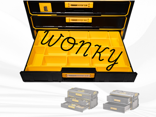 WONKY! Storage Bins For Dewalt Tough System 2.0 | Fits 2 and 3 Drawer | Rugged Tools